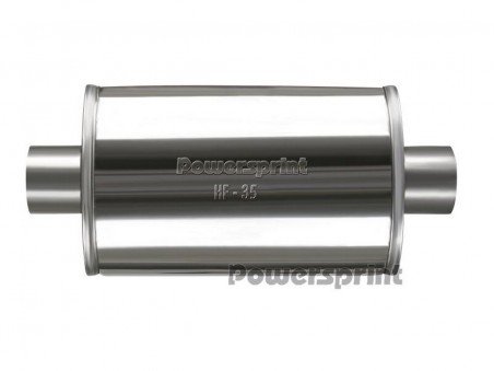 Silencieux Inox Universel Simple Entrée/Sortie 55mm