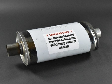 Silencieux Inox Universel Ovale Longueur 470mm