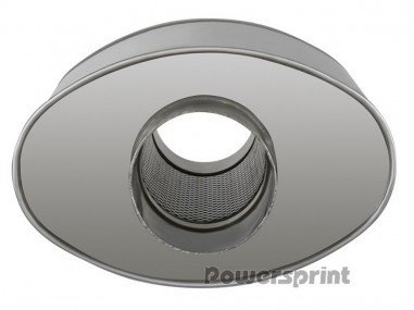 Silencieux Inox Universel Ovale Longueur 470mm