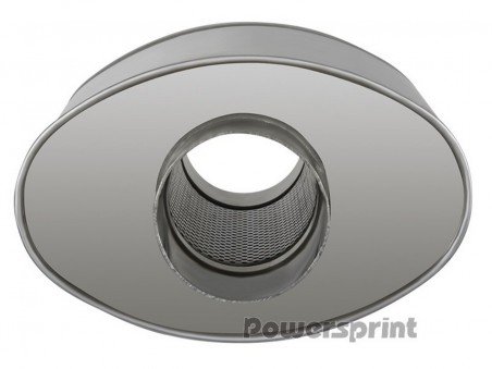 Silencieux Inox Universel Ovale Longueur 470mm