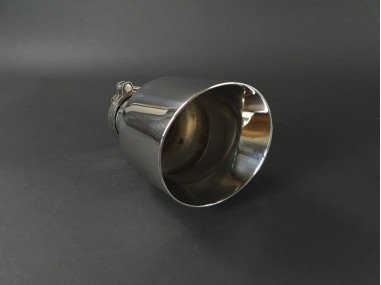 Sortie d'Echappement Inox Universelle Bisautée 101mm