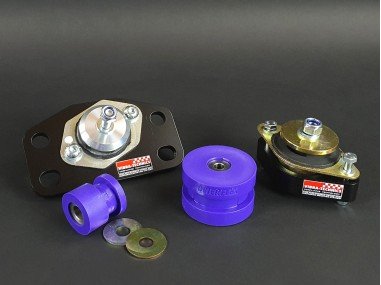 Supports Moteur Vibra Technics / Powerflex Clio 2 RS Phase 2 Road (pack complet)