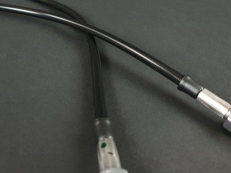 Flexibles de Frein Arrières Type Aviation Gainés Noir opaque