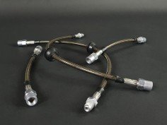 Flexibles de Frein Type Aviation Gainés Noir Clio 4 RS (x4)