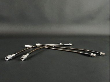 Flexibles de Frein Type Aviation Gainés Noir Clio V6 (x4)