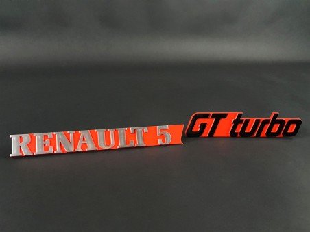 Monogramme de Hayon Fond Rouge 5 Gt Turbo