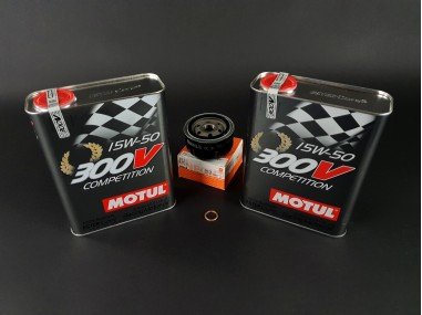 Pack Vidange Motul 300V 15W50 pour 5...