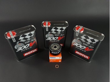 Pack Vidange 6L Motul 300V 5W40 Clio 16 / Williams
