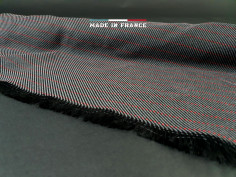 Tissu Liserés Rouges 5 Gt...