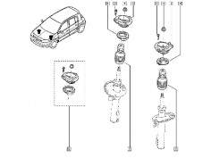 Vis de Fixation Butée Élastique Amortisseur Avant Megane 2 RS - 7703602227 - 77 03 602 227