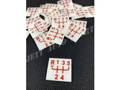 Sticker pour Pommeau de Levier de Vitesses 5 Gt Turbo