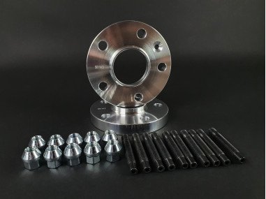 Elargisseurs de Voies Double Centrage 20mm avec Boulonnerie Spécifique Clio 4 RS / Megane 3 RS