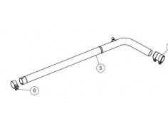 Intermédiaire tube Akrapovic Titane Akrapovic Megane 3 RS