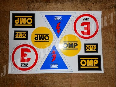 Planche d'Autocollants Homologués FIA