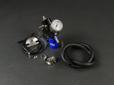 Régulateur de Pression d'Essence Noir Réglable avec Manomètre pour Motorisations Injection