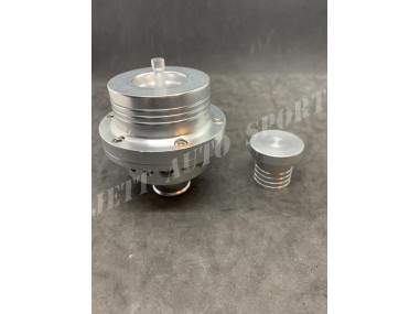 Dump Valve Aluminium Double Piston Couleur aluminium Poli