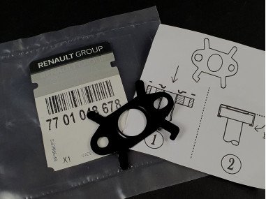 Joint Métallique de Retour d'Huile du Turbo Megane 2 et 3 RS - 77 01 048 678 - 7701048678