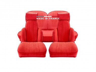 Housses de Sièges R5 Alpine Turbo Rouge (set complet)