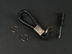 Porte-Clefs Renault Cuir Chocolat 2