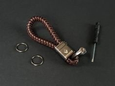 Porte-Clefs Renault Cuir Chocolat