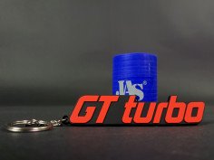 Porte-Clefs Souple Monogramme 5 Gt Turbo Fond Noir