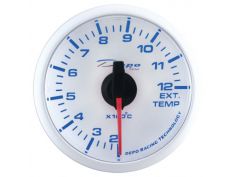 Manomètre de Température Échappement (EGT) Fond Blanc