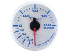 Manomètre de Pression de Turbo Électrique Fond Blanc WBL