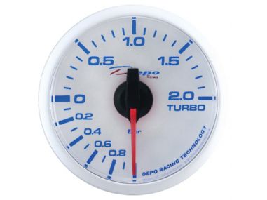 Manomètre de Pression de Turbo Électrique Fond Blanc WBL