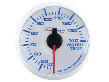 Manomètre de Température d'Eau Fond Blanc WBL