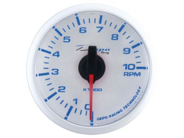 Compte-tours Essence Fond Blanc WBL