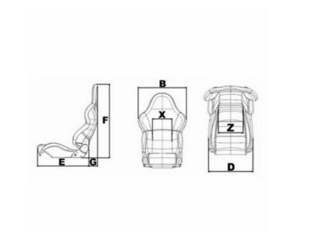 Baquets Eco Tissu Noir (x2)