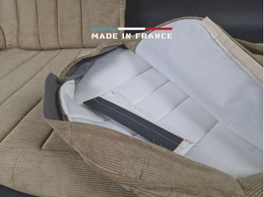 Housses de Sièges R5 Alpine Turbo Beige Côtelé sans Passepoil (set complet)