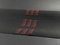 Tissu Anthracite à Fanions...