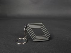 Porte-Clefs Souple Logo Losange Calndre 5 Gt Turbo phase 1