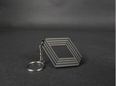 Porte-Clefs Souple Logo Losange Calndre 5 Gt Turbo phase 1